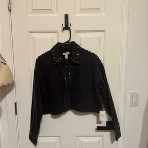 NWT Forever 21 Studded Denim Jacket